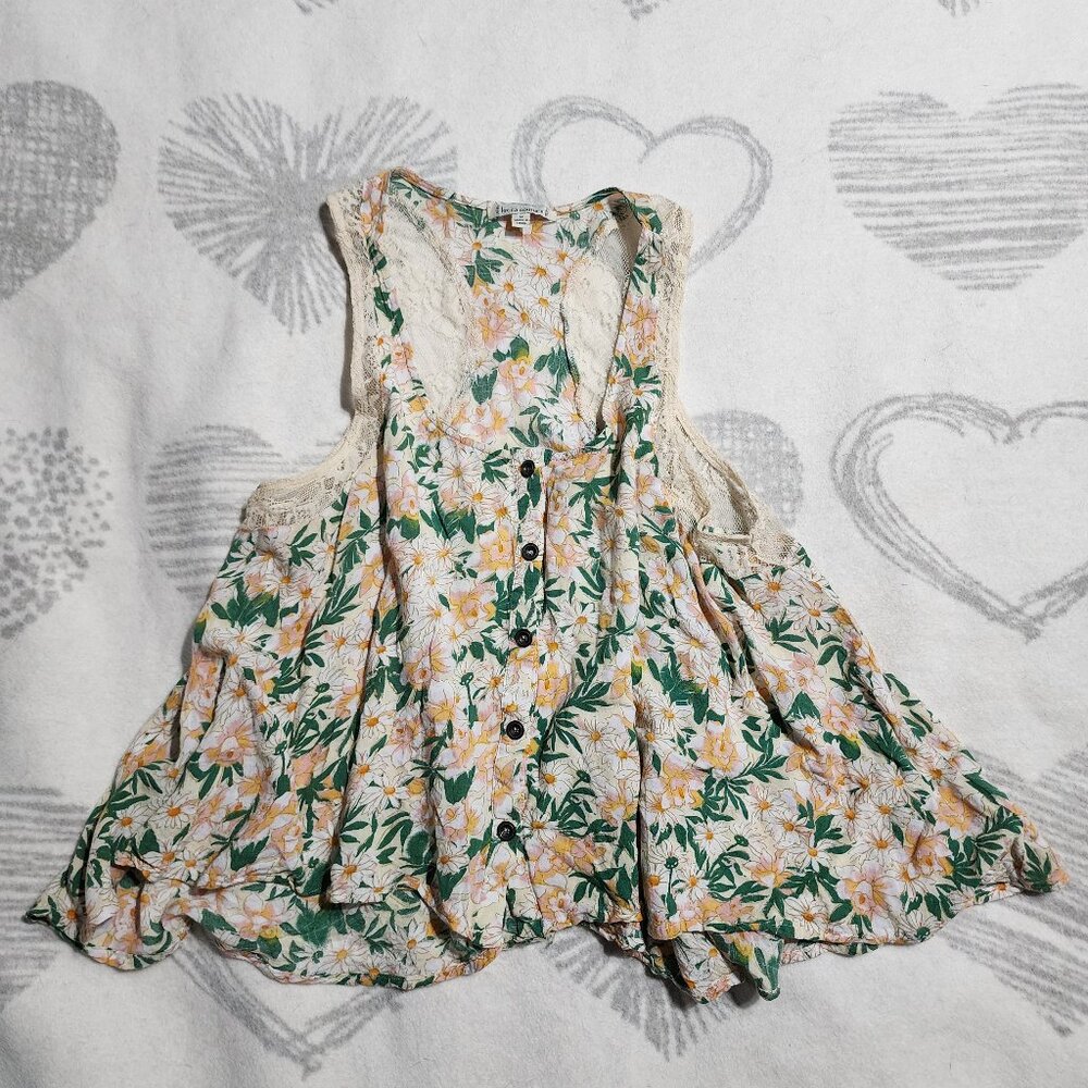 Lucca Couture Floral Sleeveless Dress - Sz S